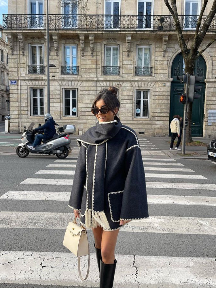 Mystique & Co™ manteau à écharpe
