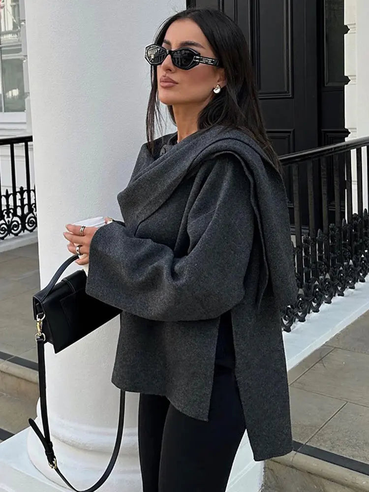 Mystique & Co™ Gilet Écharpe Chic