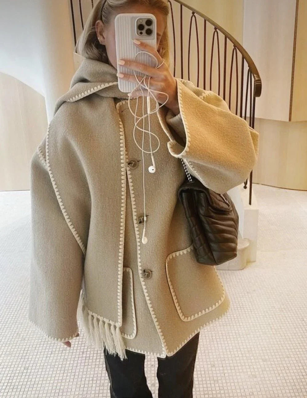 Mystique & Co™ manteau à écharpe