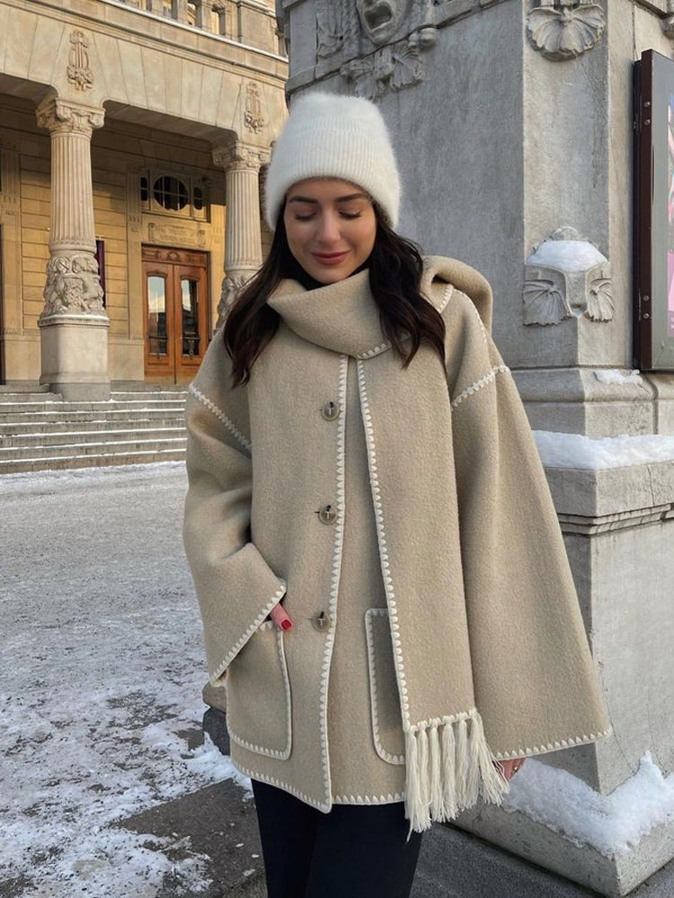 Mystique & Co™ manteau à écharpe