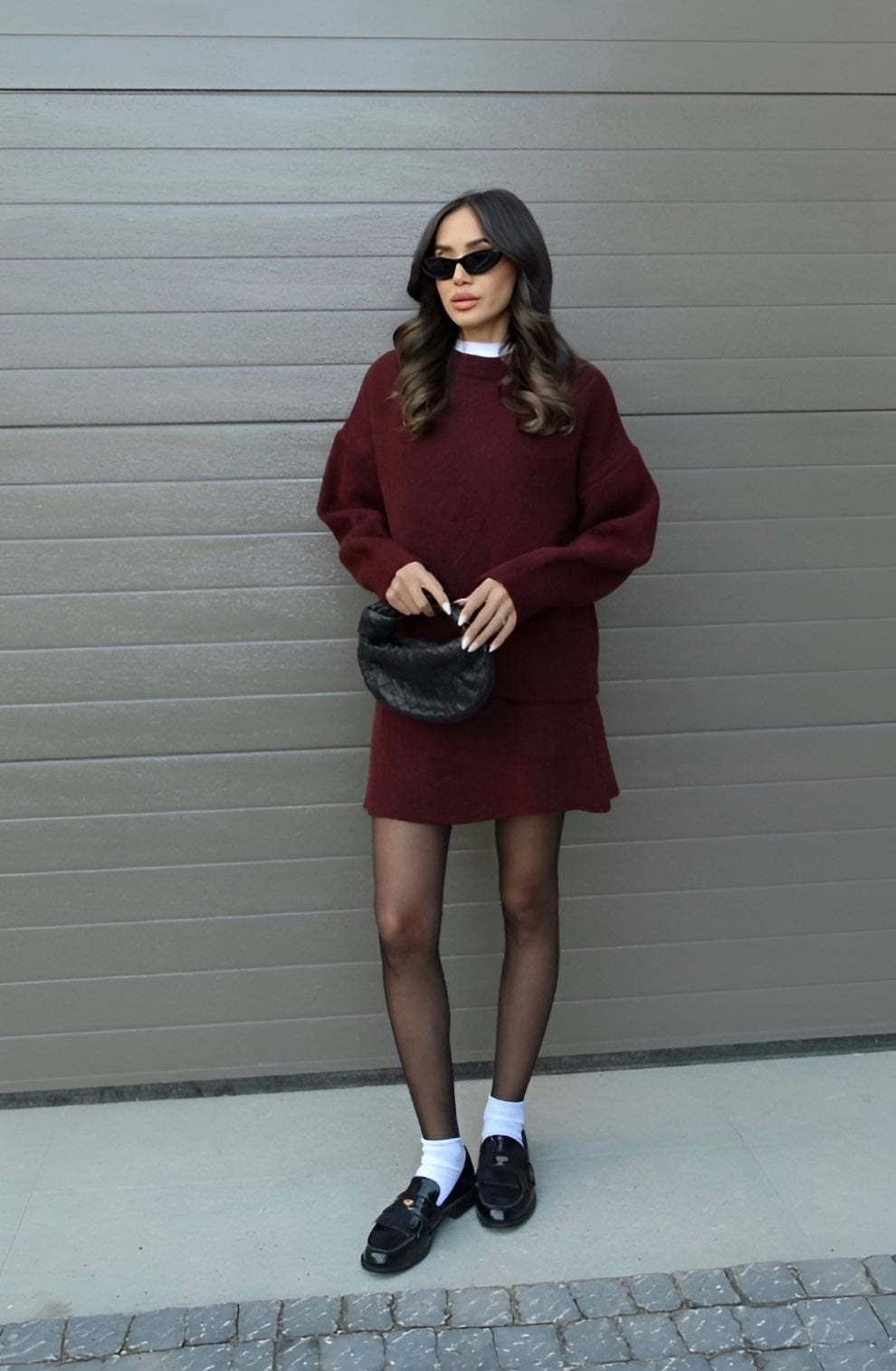 Mystique & Co™ Marie Ensemble Pull Élégant et Jupe