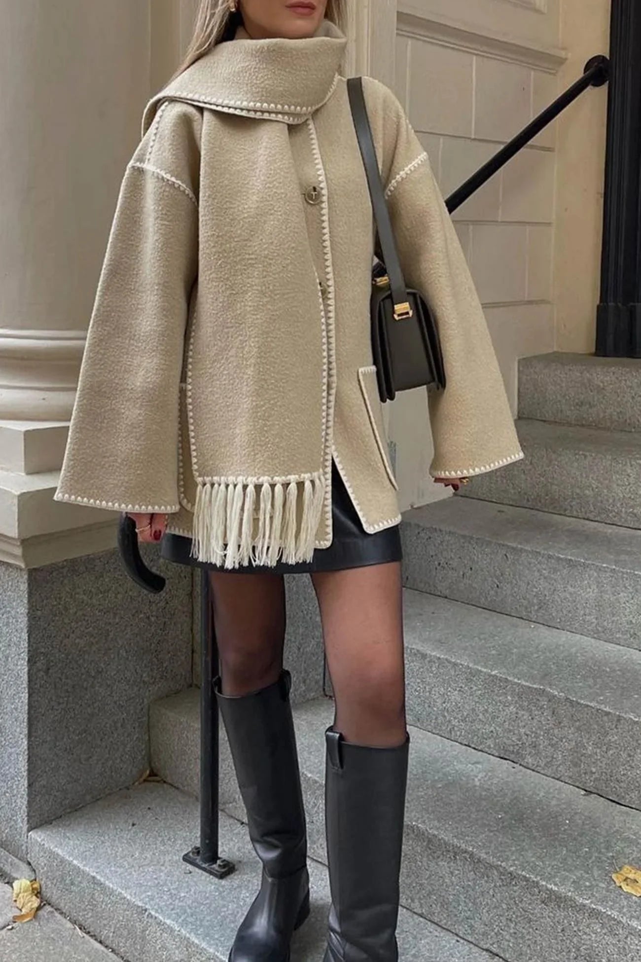Mystique & Co™ manteau à écharpe
