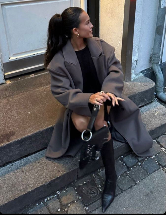 Mystique & Co™ Manteau long et surdimensionné