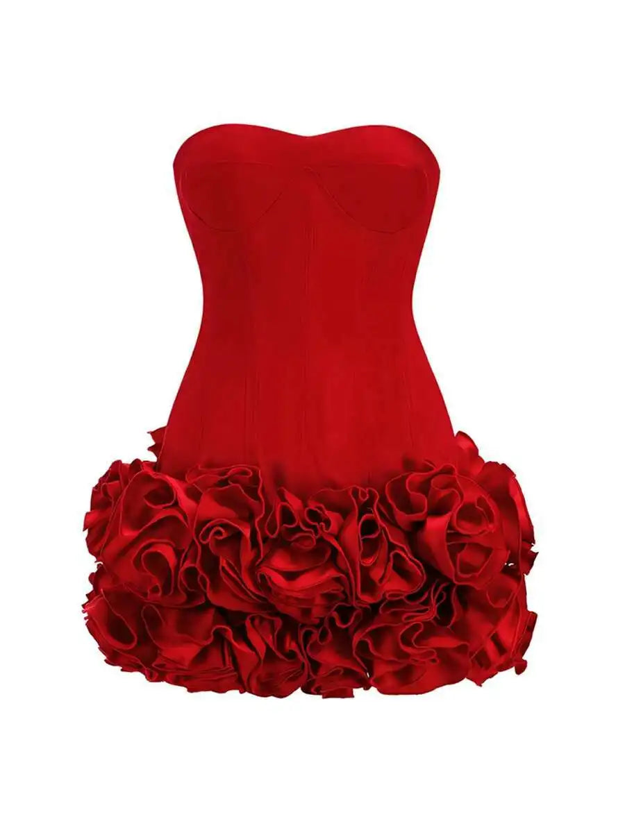 Mystique & Co™ Élégant Robe Rouge Julie