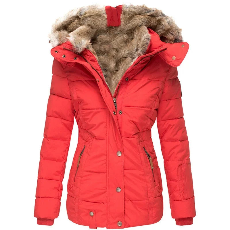 Mystique & Co™ Veste Hiver à Capuche avec Fourrure