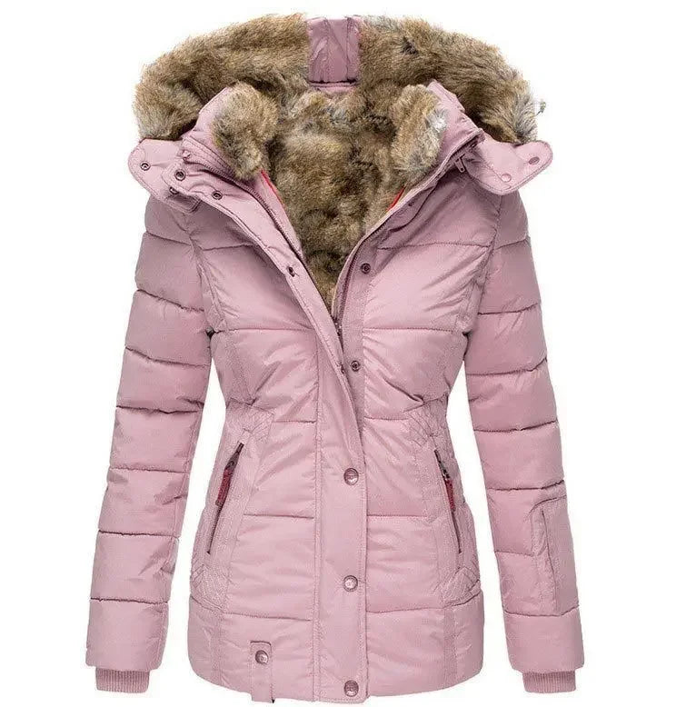 Mystique & Co™ Veste Hiver à Capuche avec Fourrure