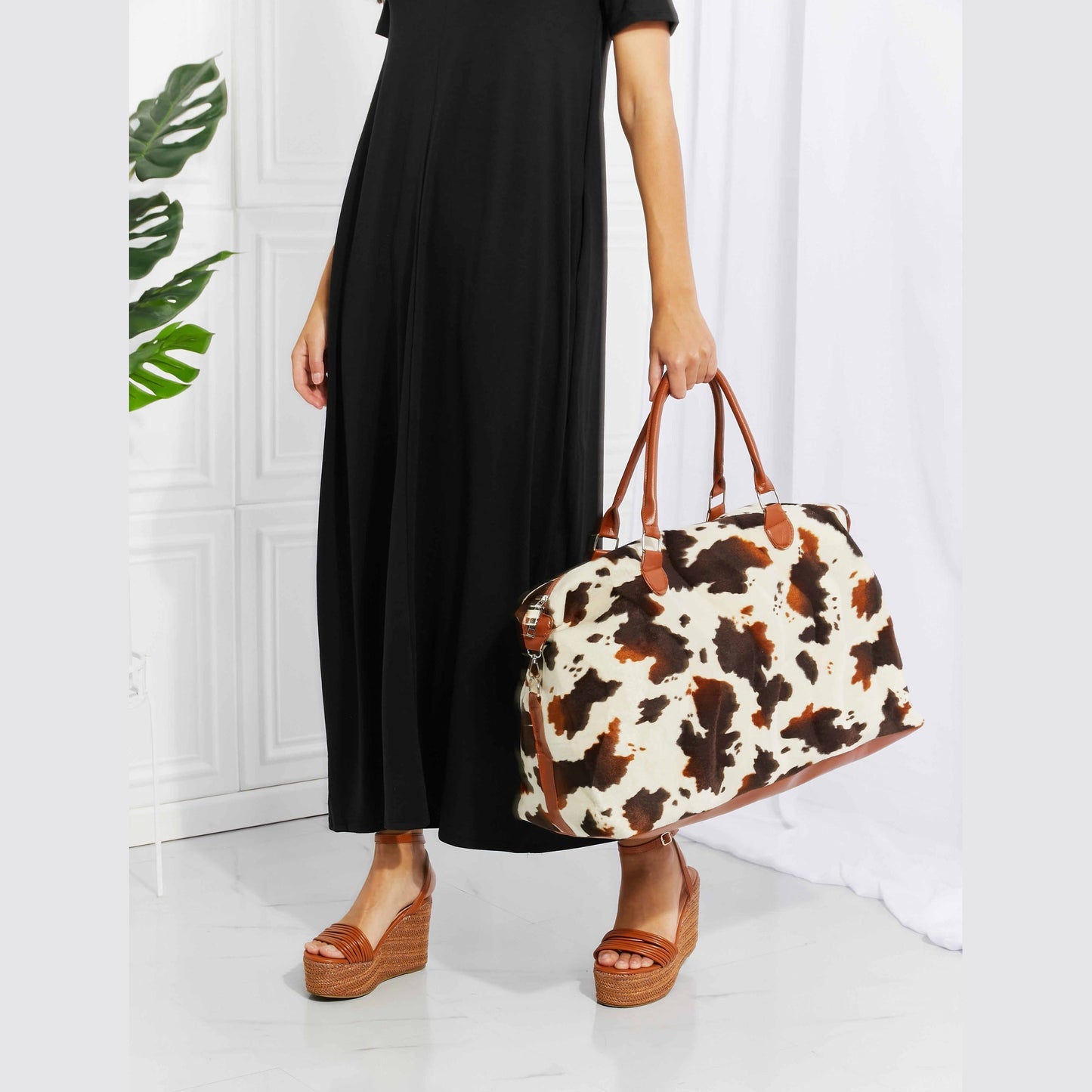 Mystique & Co™ Lily Cowprint Duffel