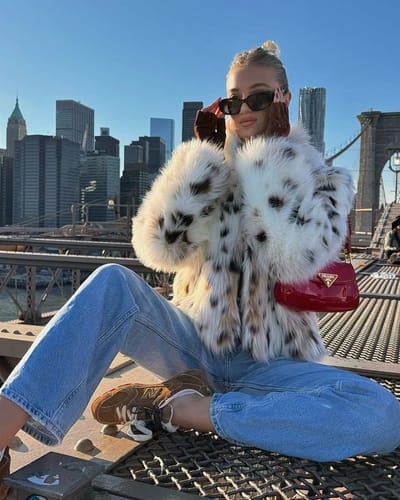 Mystique & Co™ Manteau Fourrure Dalmatien