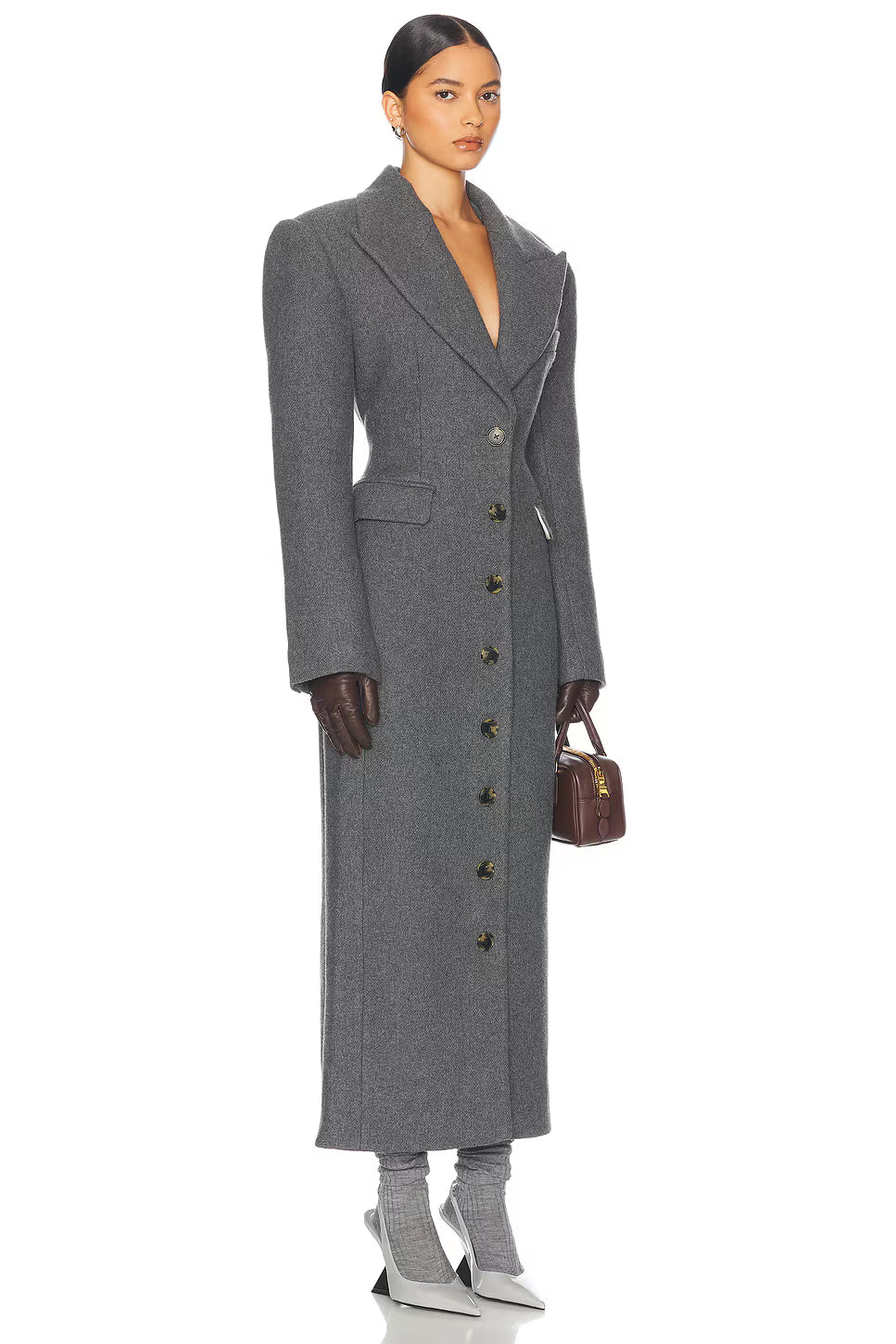 Mystique & Co™ Manteau Élégant en Laine Mélangée