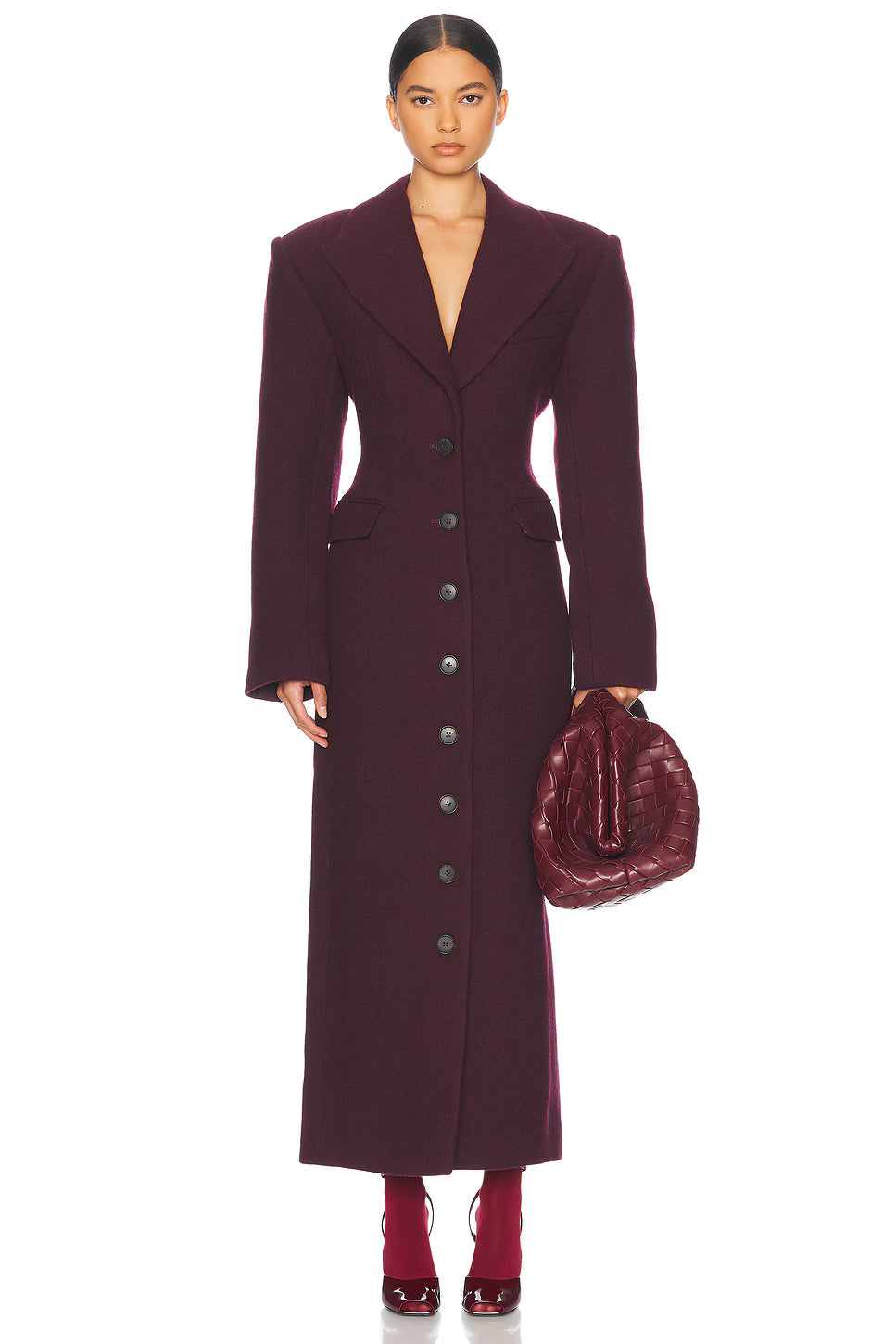 Mystique & Co™ Manteau Élégant en Laine Mélangée