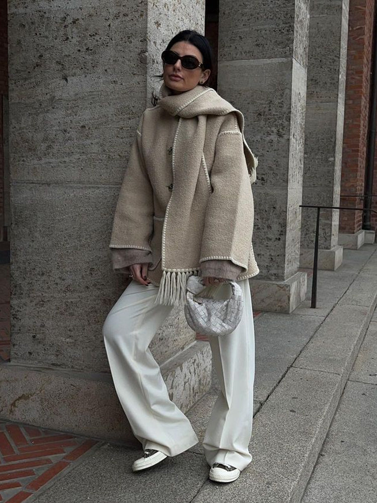 Mystique & Co™ manteau à écharpe