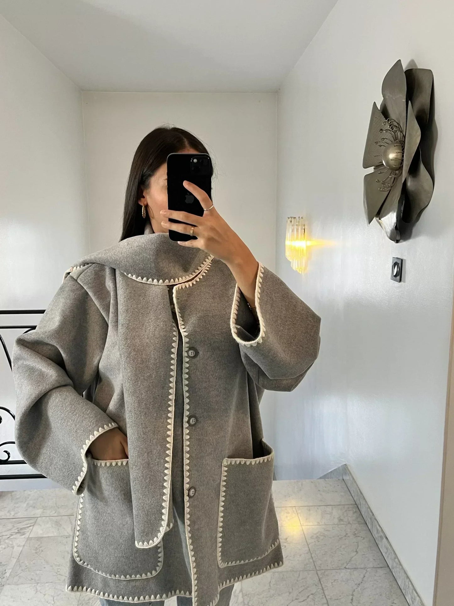 Mystique & Co™ manteau à écharpe