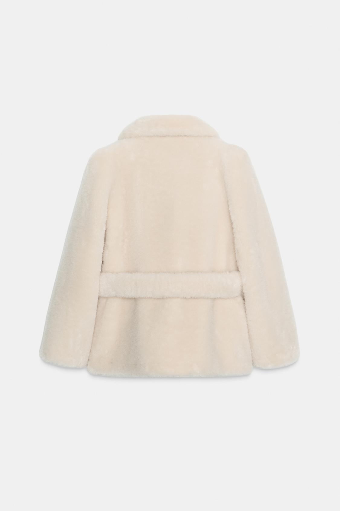 Mystique & Co™ Veste Fausse Fourrure Ceinturée