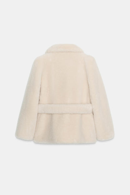 Mystique & Co™ Veste Fausse Fourrure Ceinturée