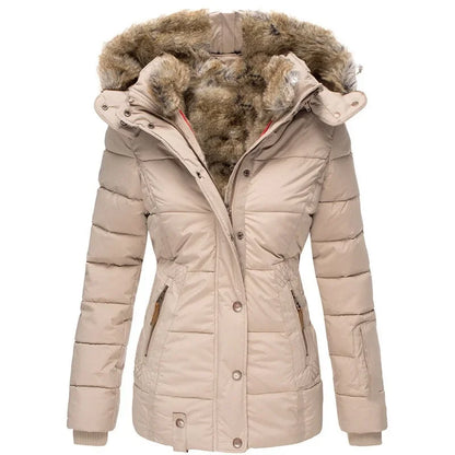 Mystique & Co™ Veste Hiver à Capuche avec Fourrure